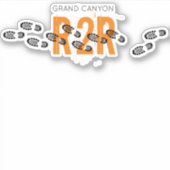 Grand Canyon R2R Wandern Boots Adventure Aufkleber (Vorderseite)