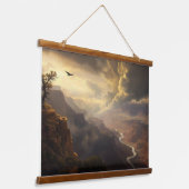 Grand Canyon Radiation: Höhenflüge bei Vögeln und  Wandteppich Mit Holzrahmen (Gewinkelt)