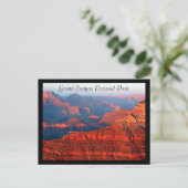 Grand Canyon Red np Postkarte (Stehend Vorderseite)
