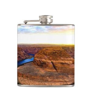 Grand Canyon Red Rocks und Blue Water Beautiful Flachmann