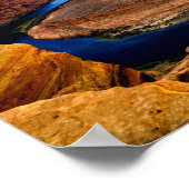 Grand Canyon Red Rocks und Blue Water Beautiful Poster (Ecke)