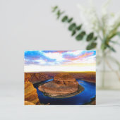 Grand Canyon Red Rocks und Blue Water Beautiful Postkarte (Stehend Vorderseite)