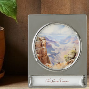 Grand Canyon Reisen Kunst, Dichtung und Musik Banner-Ornament Silber