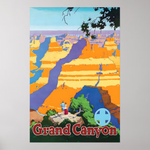 Grand Canyon Reiseplakat Vintage Arizona Wand Poster