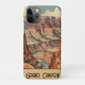 Grand Canyon Retro Reisedesign Case-Mate iPhone Hülle (Rückseite)