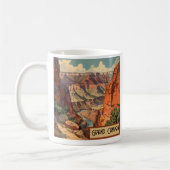 Grand Canyon Retro Reisedesign Kaffeetasse (Links)