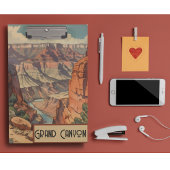 Grand Canyon Retro Reisedesign Klemmbrett