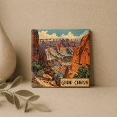 Grand Canyon Retro Reisedesign Magnet