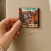 Grand Canyon Retro Reisedesign Magnet