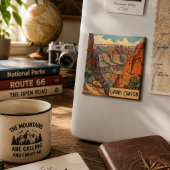 Grand Canyon Retro Reisedesign Magnet