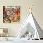 Grand Canyon Retro Reisedesign Poster