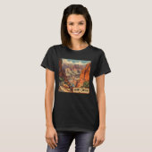 Grand Canyon Retro Reisedesign T-Shirt (Vorne ganz)