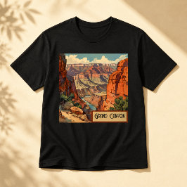 Grand Canyon Retro Reisedesign T-Shirt