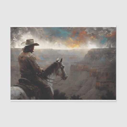 Grand Canyon Rider Decoupage Seidenpapier (Vorderseite)