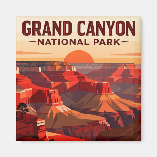 Grand Canyon Rim to Rim Hiker Achievement Magnet
