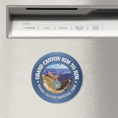 Grand Canyon Rim to Rim (rd) Magnet (In Situ (Geschirrspüler))