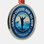 Grand Canyon Rim to Rim (V) Ornament Aus Metall (Rechts)