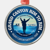Grand Canyon Rim to Rim (V) Ornament Aus Metall (Vorne)