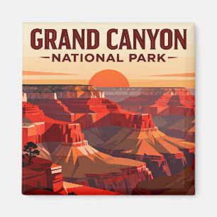 Grand Canyon Rim to Rim Wanderer Leistung Magnet