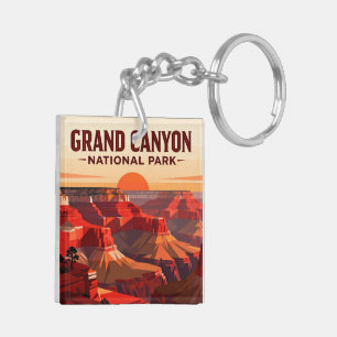 Grand Canyon Rim to Rim Wanderer Leistung Schlüsselanhänger