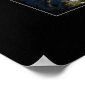 Grand Canyon River 2989 Black Poster (Ecke)