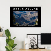 Grand Canyon River 2989 Black Poster (Heimbüro)