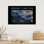 Grand Canyon River 2989 Black Poster (Küche)