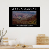Grand Canyon River 4853 Black Poster (Küche)