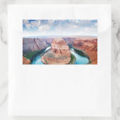 Grand Canyon River Bend Rechteckiger Aufkleber (Tasche)