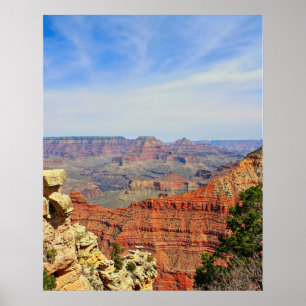 Grand Canyon rote Gesteinsschichten Poster