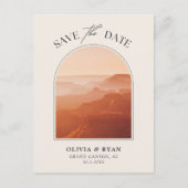 Grand Canyon Save the Date Postcard Wedding Postkarte (Vorderseite)