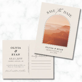 Grand Canyon Save the Date Postcard Wedding Postkarte