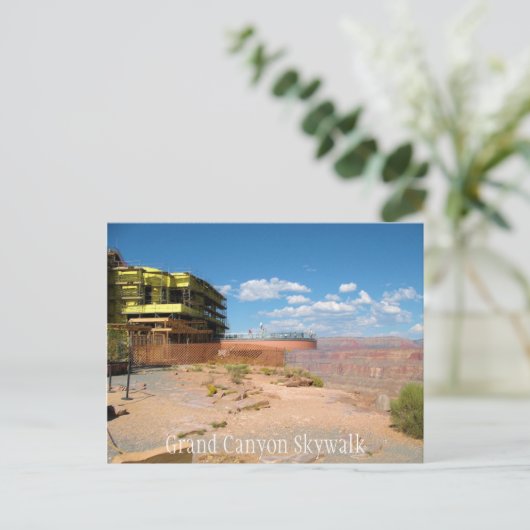 Grand Canyon Skywalk Postkarte (Stehend Vorderseite)