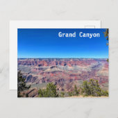 Grand Canyon South Rim Postkarte (Vorne/Hinten)