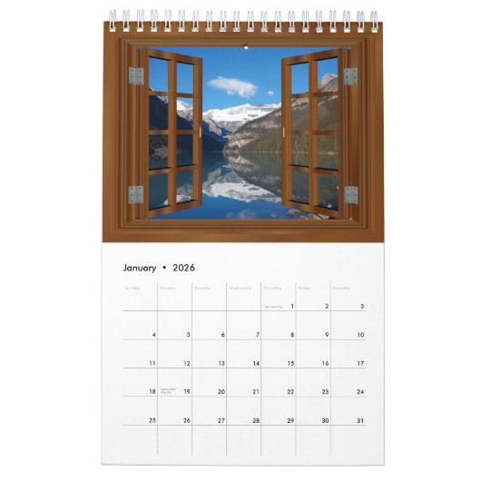 Grand Canyon Spektakuläres Value Window View USA Kalender (Jan 2026)