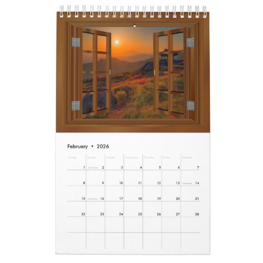 Grand Canyon Spektakuläres Value Window View USA Kalender (Feb 2026)