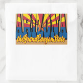 Grand Canyon Staat Rechteckiger Aufkleber (Tasche)