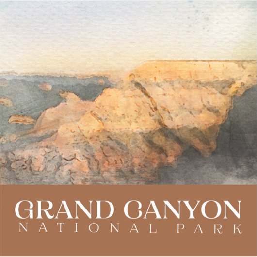 Grand Canyon Sticker, Nationalpark Decal Aufkleber (Vorderseite)