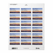 Grand Canyon Sunset Adressaufkleber (Vorne)