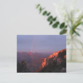 Grand Canyon Sunset Rainbow Postkarte (Stehend Vorderseite)