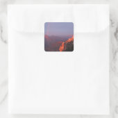 Grand Canyon Sunset Rainbow Quadratischer Aufkleber (Tasche)