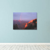 Grand Canyon Sunset Rainbow Wrapped Canvas Leinwanddruck (Insitu (Holzboden))