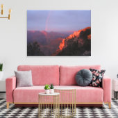Grand Canyon Sunset Rainbow Wrapped Canvas Leinwanddruck (Insitu (Wohnzimmer))