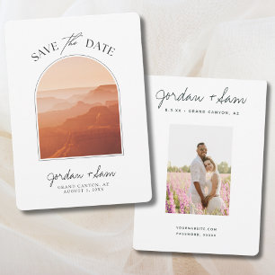 Grand Canyon Sunset Wedding Save the Date Einladung