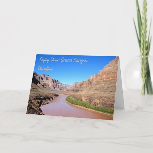 Grand Canyon Vacacation Card mit Bild Karte (Vorderseite)