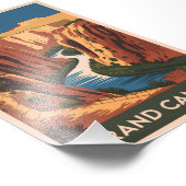 Grand Canyon Vintag Fotodruck (Ecke)