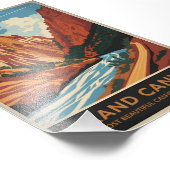 Grand Canyon Vintag Fotodruck (Ecke)