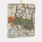 Grand Canyon Vintag Map Keramikornament (Rechts)