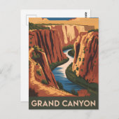 Grand Canyon Vintag Postkarte (Vorne/Hinten)