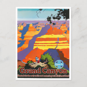 Grand Canyon Vintage Reise Postkarte